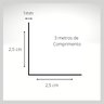 Cantoneira L Pvc Protetor Canto Parede Barra 3 Metros Branco - 2