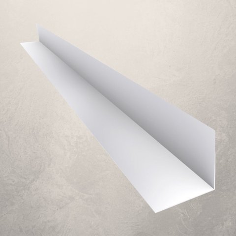 Protetor Canto Parede Cantoneira Pvc Branco Barra 3m