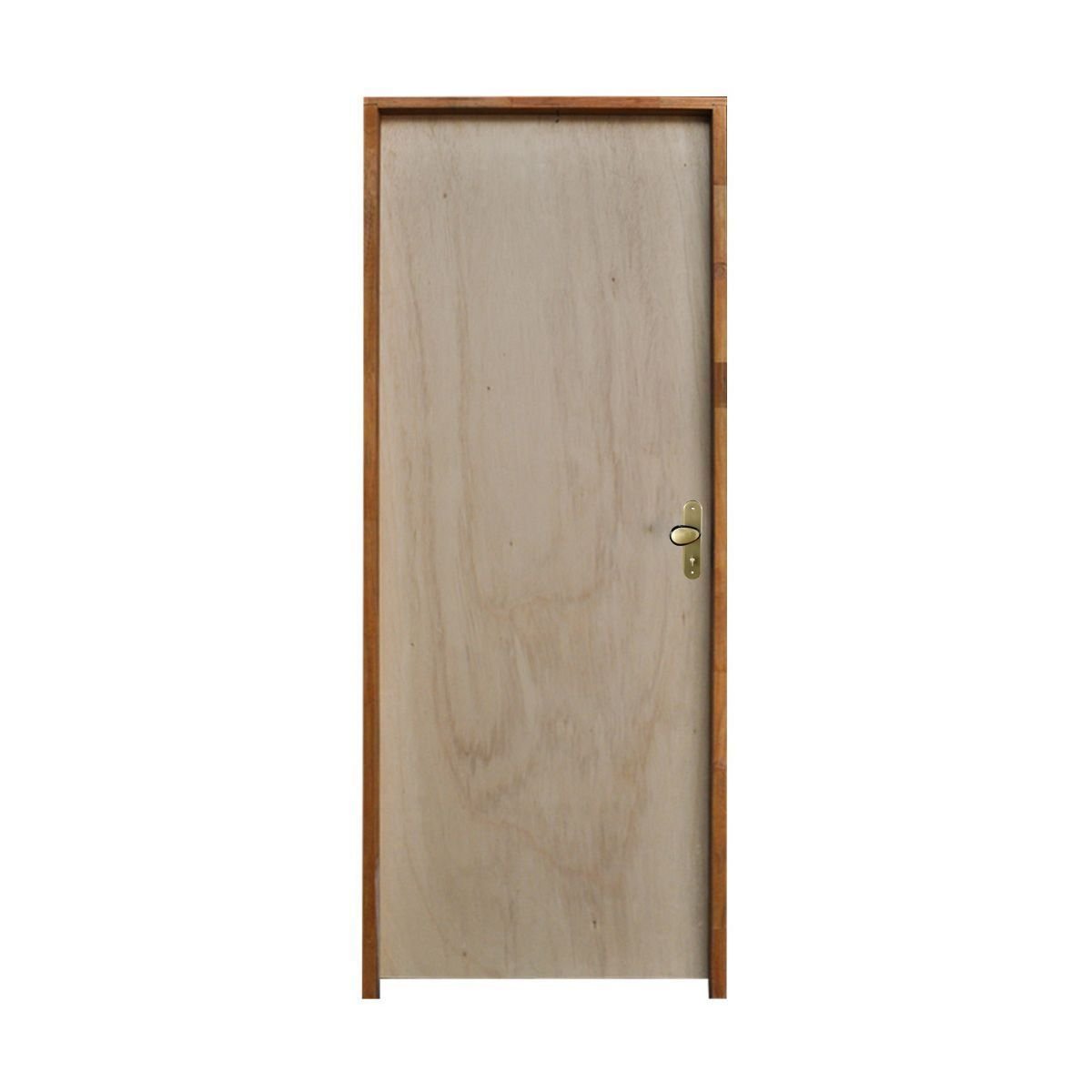 Porta Lisa Mescla 210x60 Batente 09 CM Fechadura WC Taco de Golf
