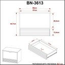 Ver imagem 7 de Gabinete Suspenso para Banheiro BN3613 Laranja/Amêndoa
