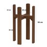 Suporte para Vaso 55 Cm em Madeira- Comprar Móveis em Casa - 2