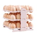 Ver imagem 1 de Suporte Porta Ovos 60 Ovos 3 Andares Organizador Guarda Ovo Geladeira Bancada Mesa Armario Cozinha D