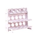 Ver imagem 6 de Suporte Porta Ovos 60 Ovos 3 Andares Organizador Guarda Ovo Geladeira Bancada Mesa Armario Cozinha D