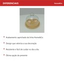 Ver imagem 2 de Prato para Bolo de Bambu 15x20x20cm Boleira Festa Doces Aniversário Suporte Mesa