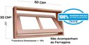 Ver imagem 2 de Janela Basculante Vitrô 30x60x14 Cm para Dois Vidros Eucalipto Neonx