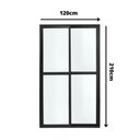 Ver imagem 4 de Porta de Alumínio Correr 210x120cm 2 Folhas Atlântica