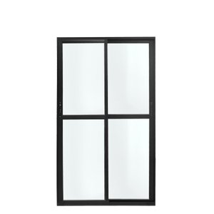 Porta de Alumínio Correr 210x120cm 2 Folhas Atlântica