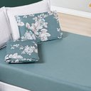 Ver imagem 2 de Jogo Lençol Cama Casal 3 Peças Micropercal 200 Fios Avere:primavera