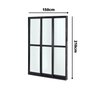Porta de Alumínio Correr 210x150cm 3 Folhas Vidro Liso Atlântica - 4