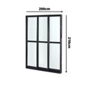 Ver imagem 4 de Porta de Alumínio Correr 210x200cm 3 Folhas Vidro Liso Atlântica