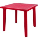Ver imagem 1 de Mesa Tramontina Plástico Vermelha Desmontável 80,5x72cm Summa Sancho Polipropileno