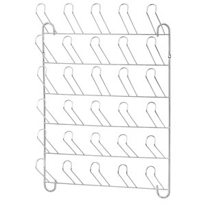 Porta Copos Suporte Suspenso de Parede Escorredor de 30 Lugares Cromado