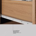 Ver imagem 6 de Guarda Roupa Solteiro 3 Portas e 1 Gaveta Realeza - Amêndola Touch/off White