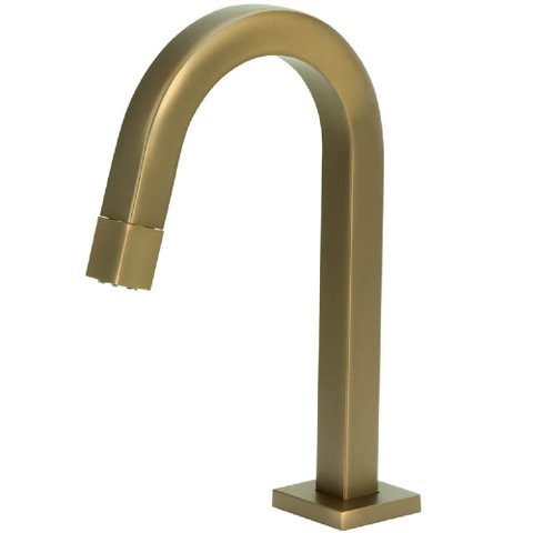 Torneira de Mesa Baixa Quadrada Golden 22mm 1/4 de Volta para Lavatório 1259 - 773138 - STOC