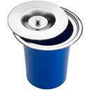 Ver imagem 5 de Cuba Dupla Quadrada Inox 304 Gourmet 9040 Assimétrica Lixeir