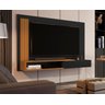 Painel Sala Tv até 50 Polegadas Manaus - Cores - Comprar Moveis em Casa: Preto / Nature - 1