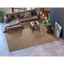 Ver imagem 2 de Tapete Sala Realce Antiderrap. 2,00x2,50 Trama Creme Cotton
