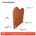 Ver imagem 3 de Cabeceira Orgânica Cama Box Solteiro Sea 90cm com Frame Bouclé Terracota - Desk Design