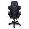 Cadeira Gamer Couro Ergonômica para Escritório Azul - 5
