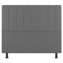 Ver imagem 2 de Kit Cabeceira e Baú Cama Box Solteiro Cora 90cm Suede Cinza Claro - Desk Design