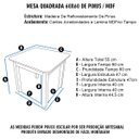 Ver imagem 2 de Conjunto Mesa Mesinha Quadrada Infantil Educativa Atividades de Madeira Maciça Resistente 4 Cadeira