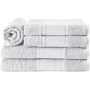 Ver imagem 1 de Jogo De Banho Toalhas Livy 100% Algodão Relevo Em Flocos 5 Peças - Branco