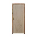 Ver imagem 2 de Kit Porta de Madeira 210x80cm Batente 11cm Fechadura Golf Rodam Abertura Direita Marrom/Mescla