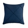 Capa de Almofada Drapeada Linho Azul Marinho 50x50cm - 1