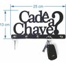 Porta Chaves Cade a Chave Parede Suporte Chaveiro Criativo - 2