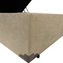 Ver imagem 2 de Cama Casal Box Baú Fabricação Própria 138x188 Cor Bege
