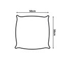 Ver imagem 5 de Kit 4 Capas Almofadas Luxo 50 X 50cm com Ziper Glamour Azul