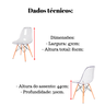 Cadeira Transparente Eiffel Eames Base Madeira Incolor 130pc Quantidade:8 - 7