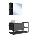 Ver imagem 4 de Gabinete Suspenso para Banheiro 80cm com Espelheira e Cuba 