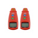 Ver imagem 1 de Kit 2 Tacômetro Digital Óptico Mira Laser Faixa 2,5 a 99999 Rpm Medição Velocidade Td-812 Portátil C