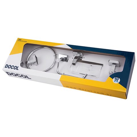 Kit de Acessórios Trip 5 Pecas Cromado - Docol