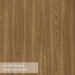 Conjunto 2 Cadeiras Curvata Carvalho Europeu/Camurça - PR Móveis - 7