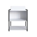 Ver imagem 2 de Gabinete Suspenso para Banheiro 50cm com Cuba Branco/Preto