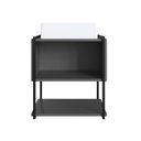 Ver imagem 2 de Gabinete Suspenso para Banheiro 50cm com Cuba Preto/Grafite