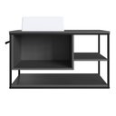 Ver imagem 2 de Gabinete Suspenso para Banheiro 80cm com Cuba Preto/Grafite