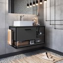 Ver imagem 1 de Gabinete Suspenso para Banheiro 80cm com Cuba