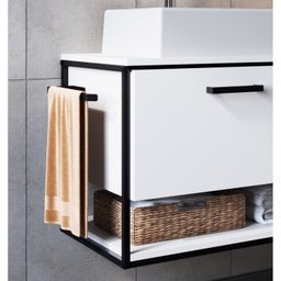 Gabinete Suspenso para Banheiro 80cm com Cuba  - 5