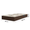Ver imagem 4 de Cama Box Solteiro Colchão Espuma D33 Marquês 88x188x57cm Marrom Umaflex