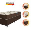 Ver imagem 5 de Cama Box Solteiro Colchão Espuma D33 Marquês 88x188x57cm Marrom Umaflex