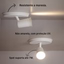 Ver imagem 3 de Spot Sobrepor Direcionável Articulado 1 Gu10 Mr16 Cor:branco