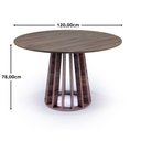 Ver imagem 4 de Mesa de Jantar Redonda Talia 120cm - Natural