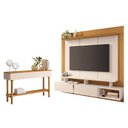 Ver imagem 1 de Home Suspenso Zenith Off White Cinamomo com Aparador Fiero Off White Cinamomo - Hb Móveis