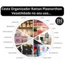 Ver imagem 4 de Kit 3 Caixas Organizadoras c/ Tampa Grande 15 Lt Rattan Café