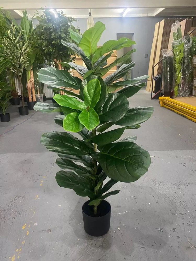 Planta Artificial Ficus Lyrata Decoração Sala 1.30m - 6