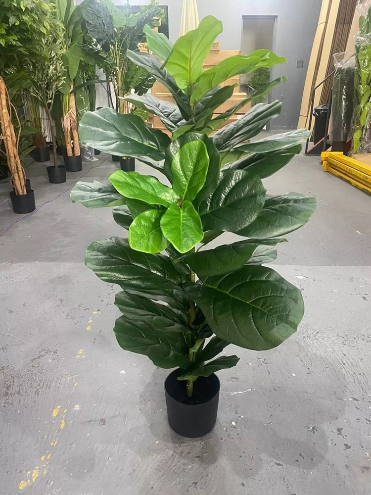 Planta Artificial Ficus Lyrata Decoração Sala 1.30m - 2