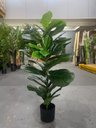 Ver imagem 7 de Planta Artificial Ficus Lyrata Decoração Sala 1.30m